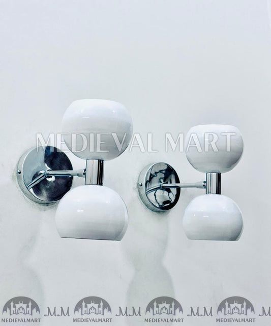 MEDIEVALMART Mid Century Italian Stilnovo Diabolo Wall Sconce Light Pair