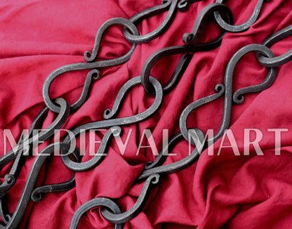 MEDIEVALMART Hand Forged Medieval Viking S hook Chain