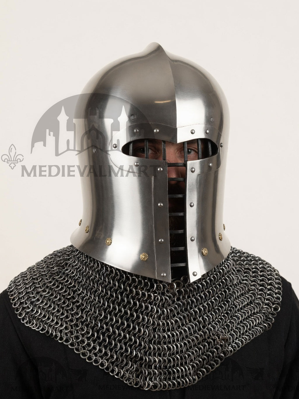MEDIEVALMART 15th-century Italian war Simple barbute helmet / Best for Reenactment