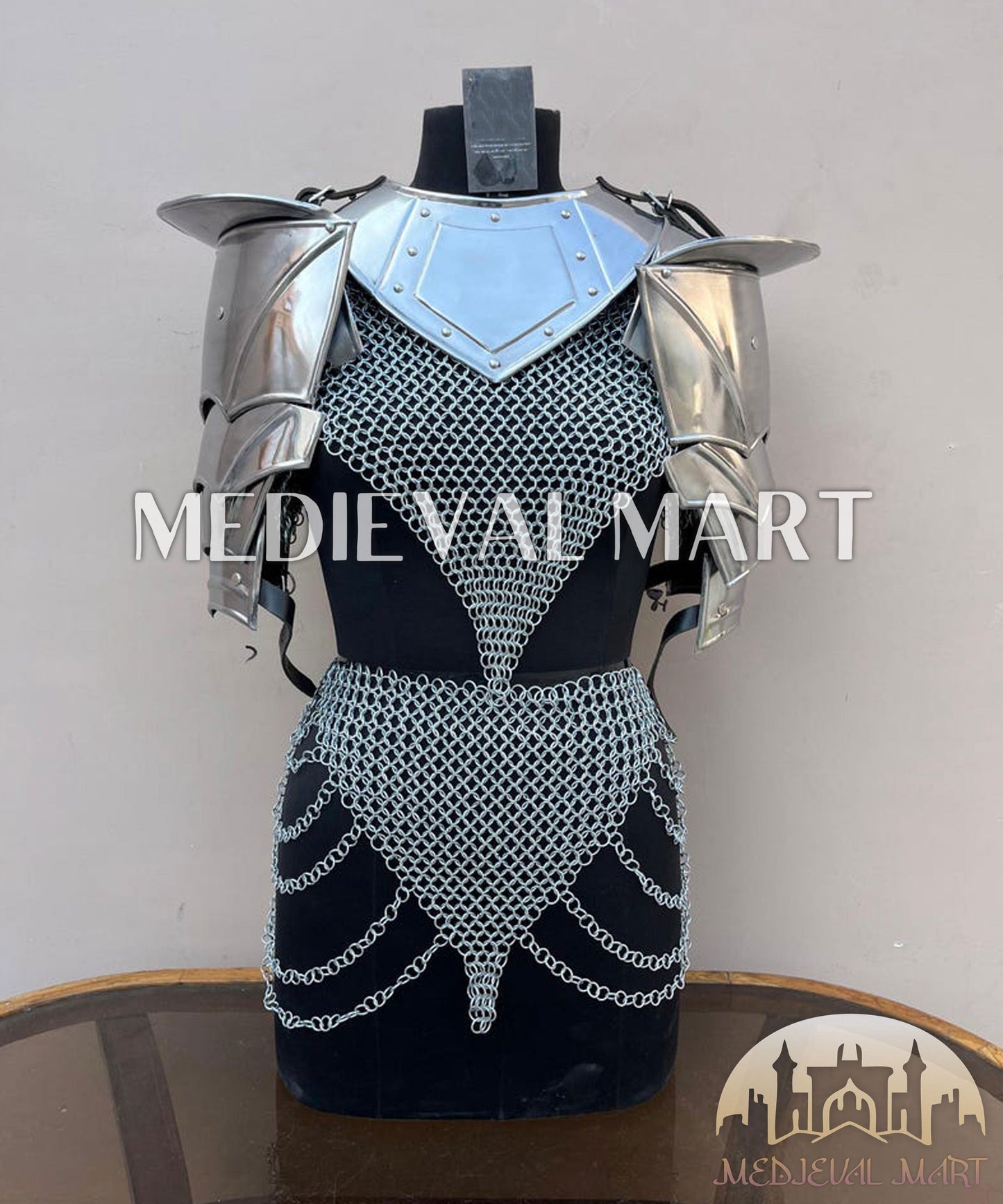 MEDIEVALMART (Velmora Siege) Women’s Armor With (Duskblade) Chainmail Armor