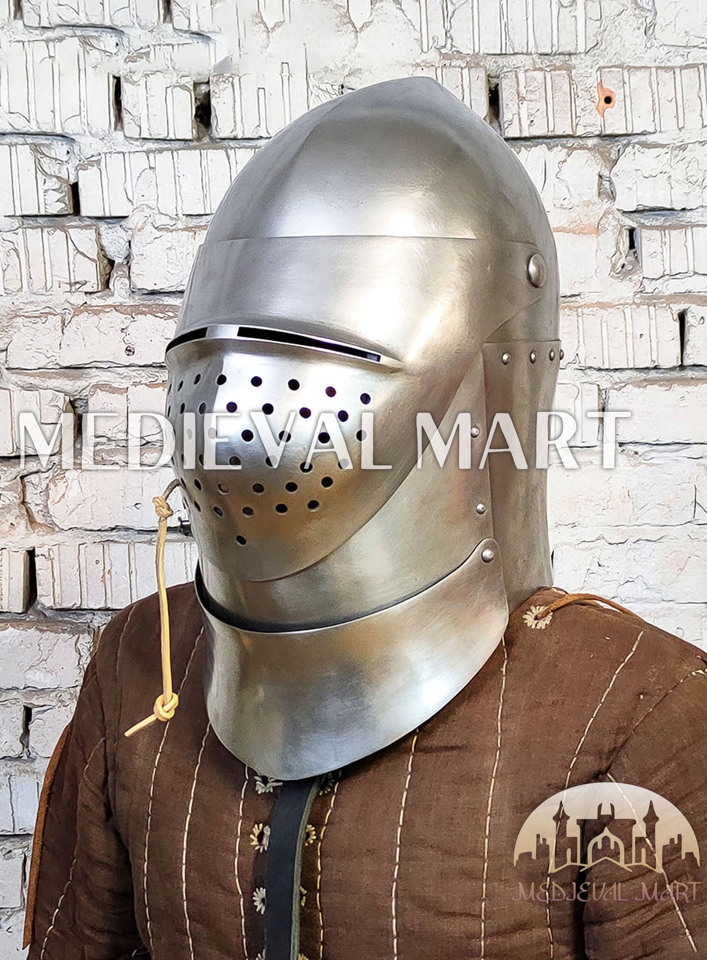 MEDIEVALMART Medieval XV Century The Great Bascinet “Sailsbury” Helmet
