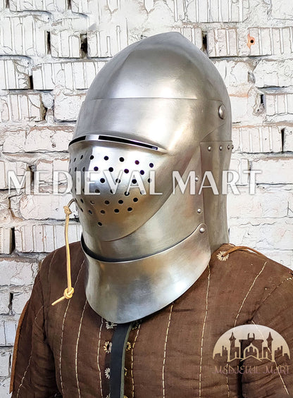 MEDIEVALMART Medieval XV Century The Great Bascinet “Sailsbury” Helmet