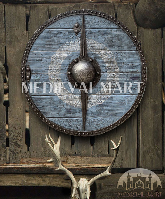 MEDIEVALMART Iconic Viking's Original Lagertha Shieldmaiden  Warrior Battle’s Viking Wooden Shield | Gifts For Dad