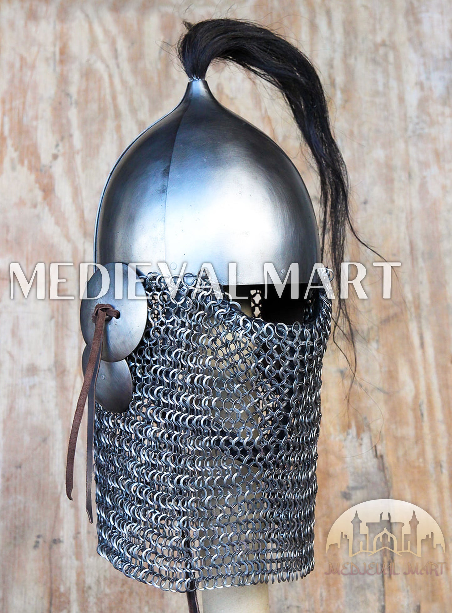 MEDIEVALMART Medieval Viking Norman Nasal Helmet W/H Face Gaurd