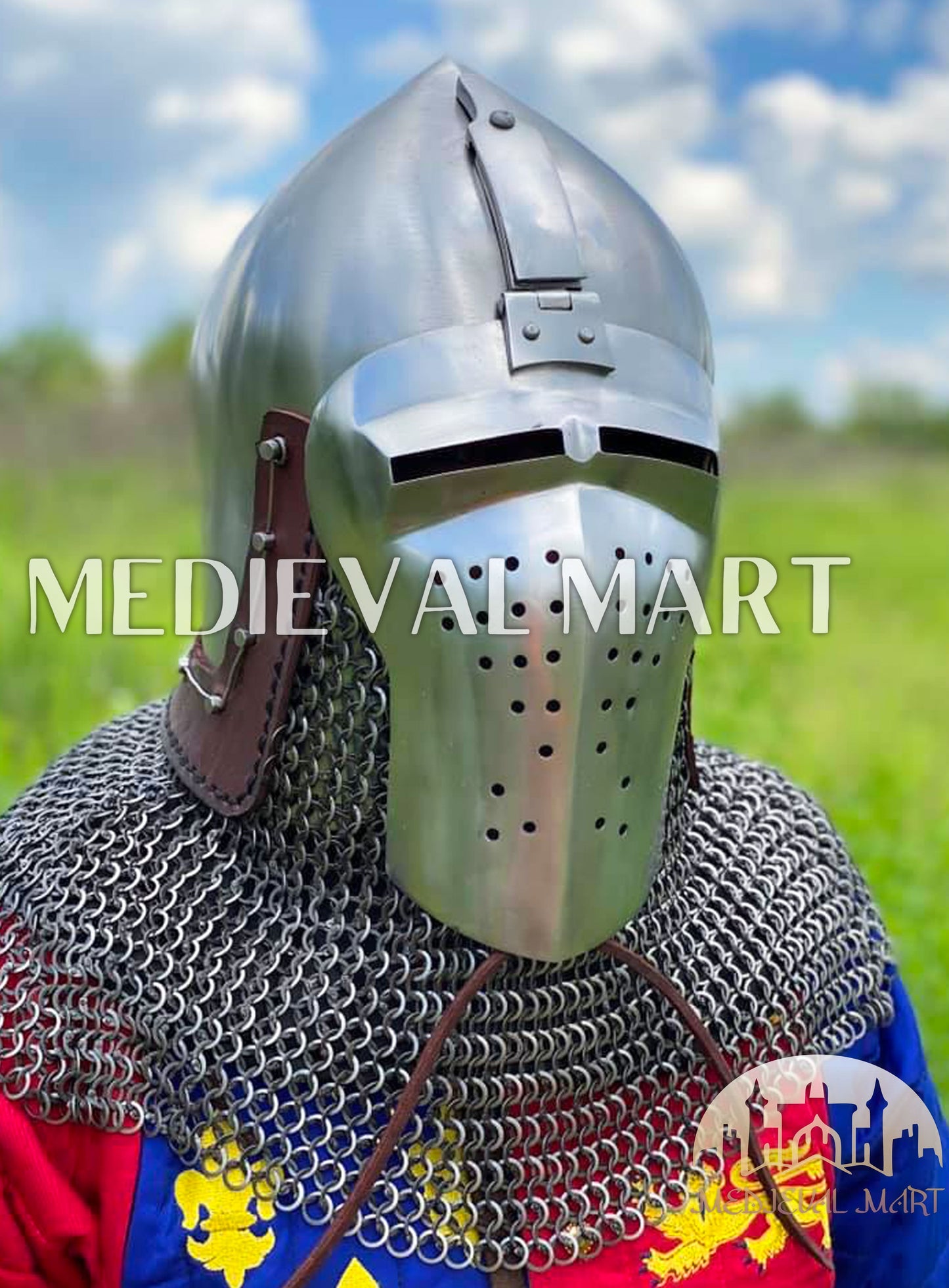 MEDIEVALMART Extreme Collection of Medieval Bascinet Longface Buhurt kalpvissior Helmet