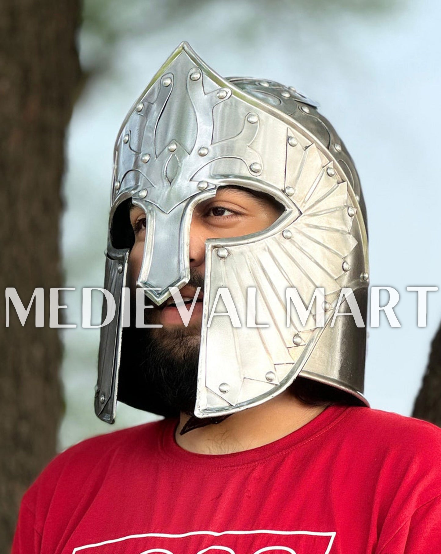 MEDIEVALMART Fantasy Faramir’s Gondor Helmet W/H Free Stand | LOTR Props