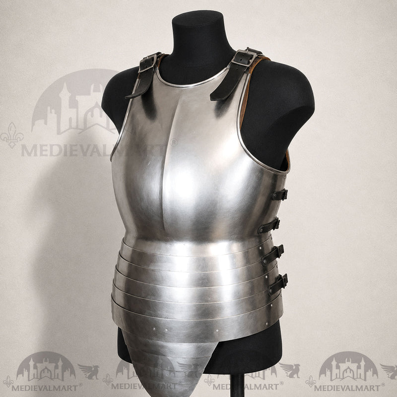 MEDIEVALMART Steel Chest Armor Medieval Cuirass with Faulds Breastplate