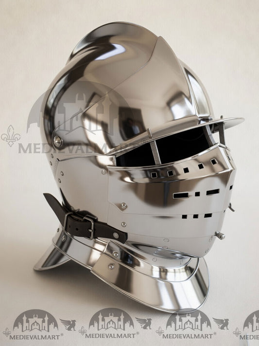 MEDIEVALMART 16th century German Renaissance-era modern combat Burgonet “Aldo Gervais” Helmet