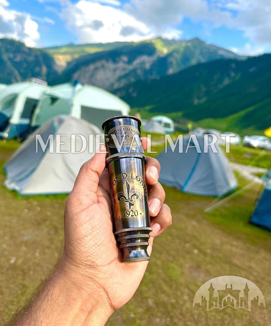 MEDIEVALMART Nautical Royal Marine Brass Telescope Steampunk Gift, Fathers Day Gift