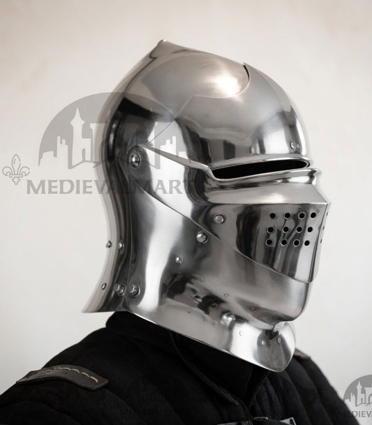 MEDIEVALMART Casque Armet "Simple" du guerrier Alexandre le Grand du 4ème siècle avant J.C.