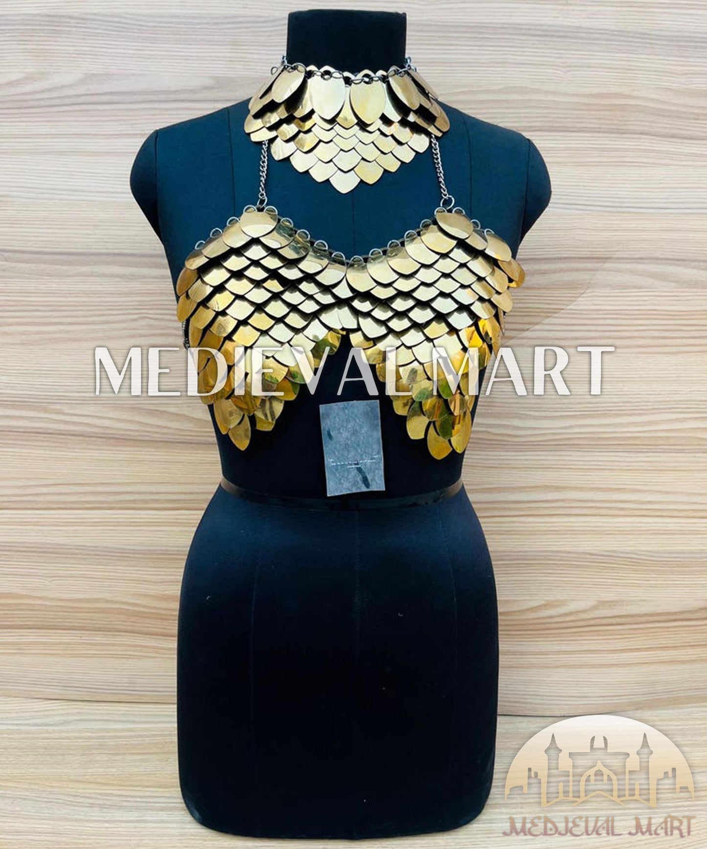 MEDIEVALMART Women’s (SunForge) Plate Bra Armor W/H Neck Armor
