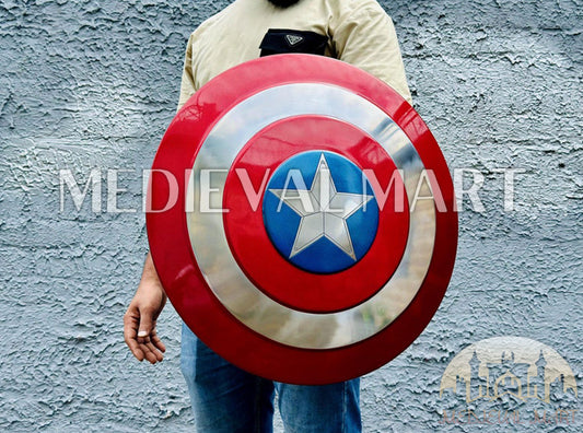 MEDIEVALMART Marvel Legend Captain America Shield Marvel Prop Replica