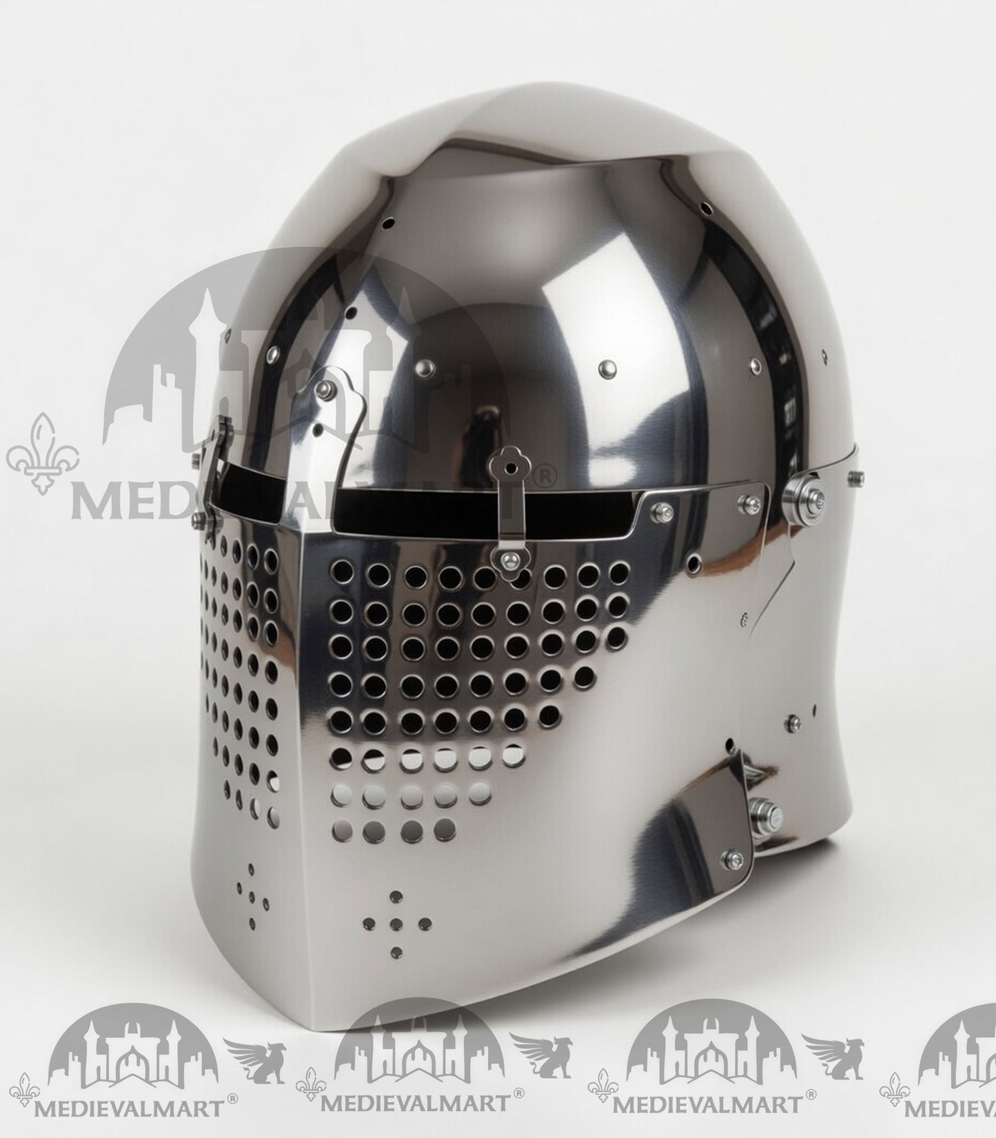 MEDIEVALMART 325 Century Alexander the Great War Head Armet "Simple" Helmet