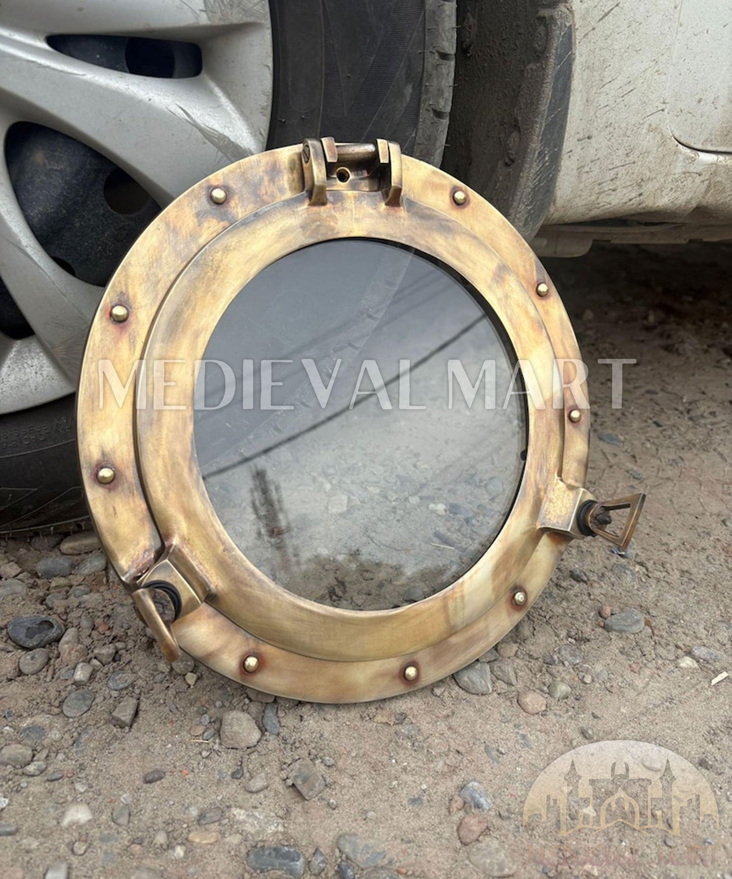 MEDIEVALMART Antique Braas Finish Maritime Ship Porthole