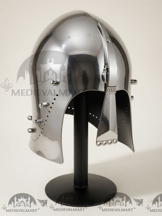 MEDIEVALMART Casque Armet "Simple" du guerrier Alexandre le Grand du 4ème siècle avant J.C.