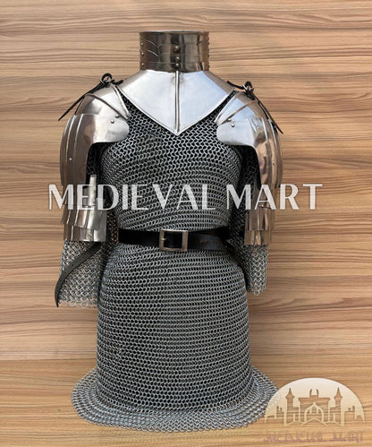 MEDIEVALMART (Solmara Knightward) Women’s Armor W/H (Blazing Fury) Chainmail Armor