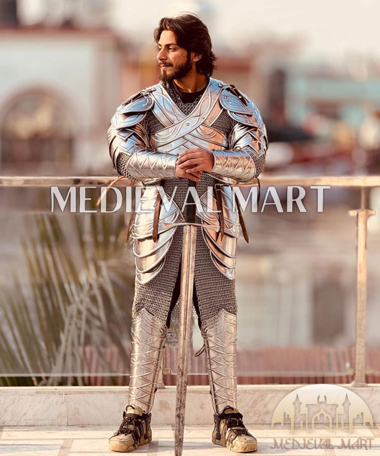 MEDIEVALMART Medieval Second Age Elves Full Suit Of Armor  Cuirass/Bracers/Leg Greaves/Shoulders