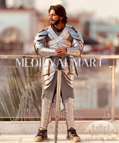 MEDIEVALMART Medieval Second Age Elves Full Suit Of Armor  Cuirass/Bracers/Leg Greaves/Shoulders