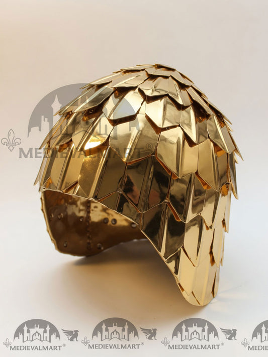 MEDIEVALMART Casque Armet "Simple" du guerrier Alexandre le Grand du 4ème siècle avant J.C.