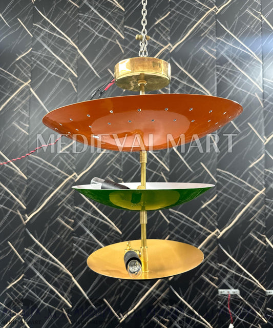 MEDIEVALMART Customized Modern Brass Pendant Light: Handcrafted Ceiling Lamp