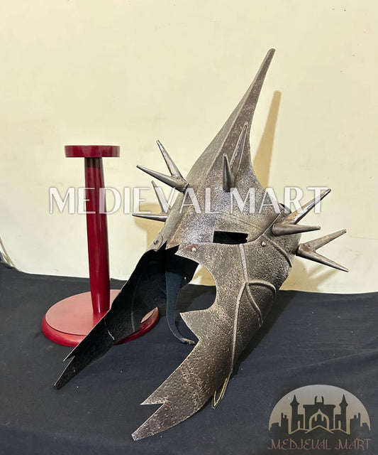 MEDIEVALMART "Nazgul" Witcher King Helmet Costume W/H Free Stand | LOTR Props