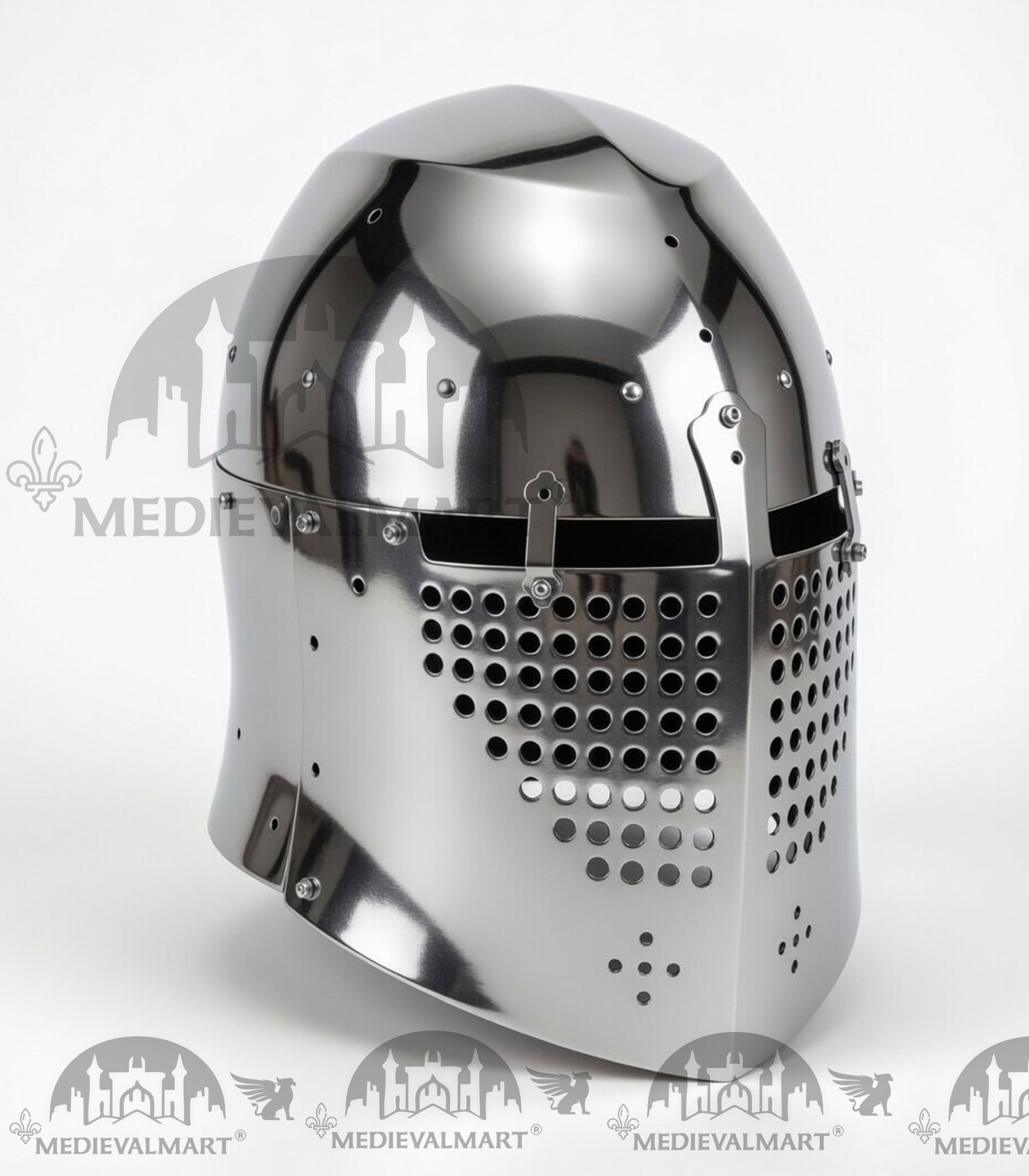 MEDIEVALMART 325 Century Alexander the Great War Head Armet "Simple" Helmet