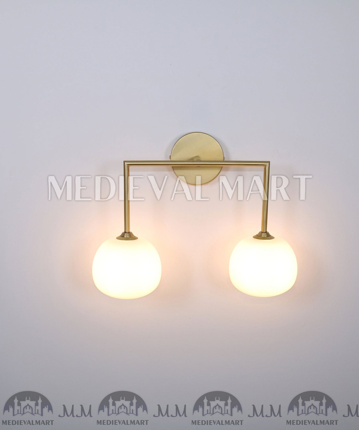 MEDIEVALMART Brass Wall Lights ,Wall Sconce ,Wall lamp ,Vanity Lights , Sconce Light