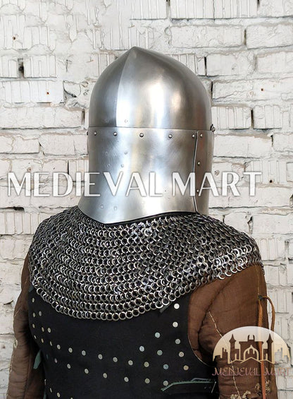 MEDIEVALMART 4th century The Great Alexander Sugarloaf Bascinet Helmet