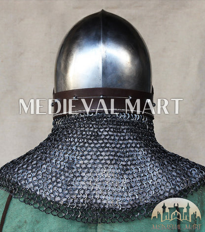 MEDIEVALMART Barbute XVth-Century Italian Open Face T-Shaped Bascinet