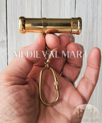 MEDIEVALMART Nautical Mini Brass Kaleidoscope Pendant Steampunk Necklace Supply