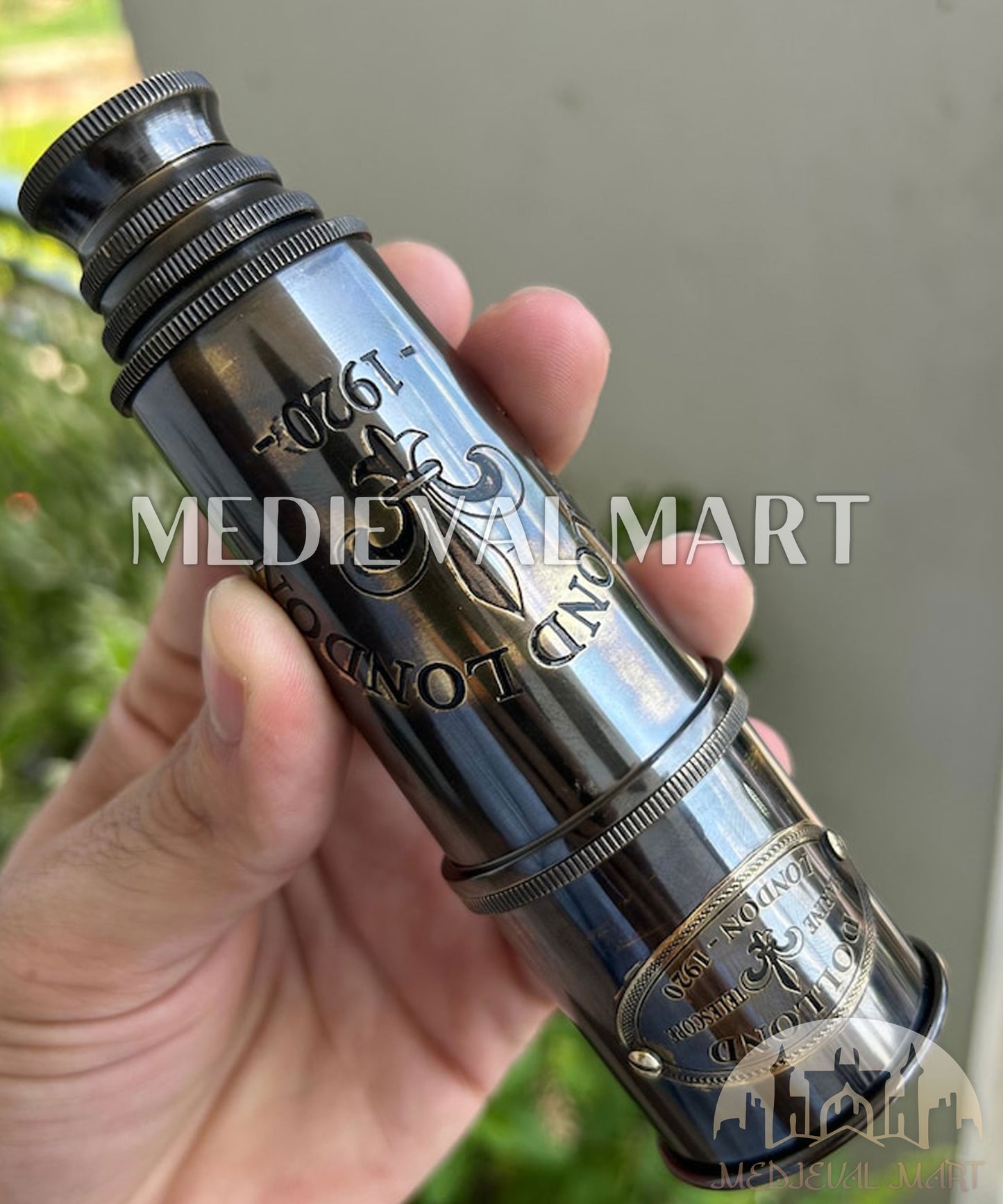 MEDIEVALMART Nautical Brass Spyglass Telescope Sailors & Steampunk Collectors Maritime Decor