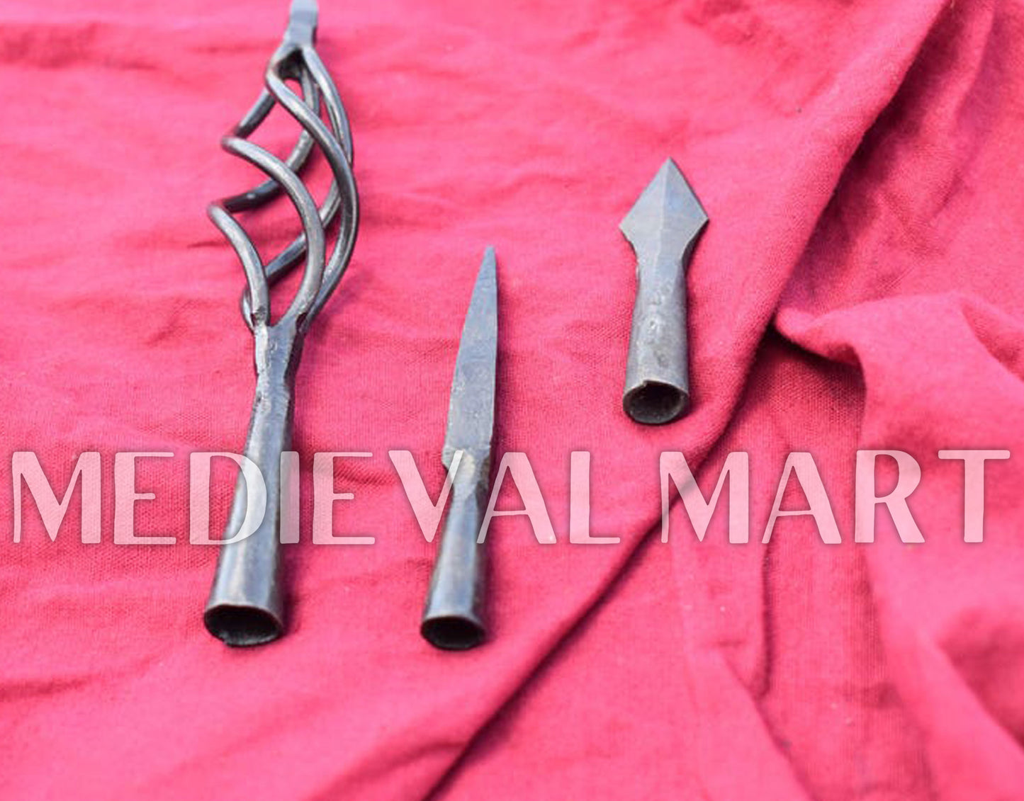 MEDIEVALMART Hand-Forged Iron Medieval and Viking Arrowheads