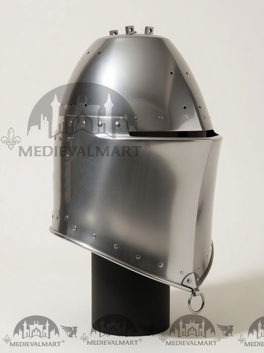MEDIEVALMART Casque médiéval européen Grande Nicolas « Hawberk »