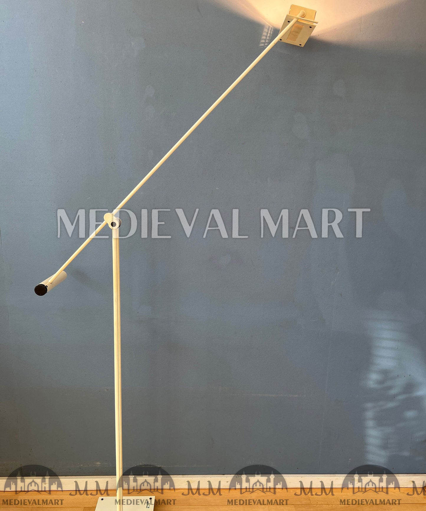 MEDIEVALMART 1970s White Samurai Floor Lamp by Shigeaki Asahara for Stilnovo