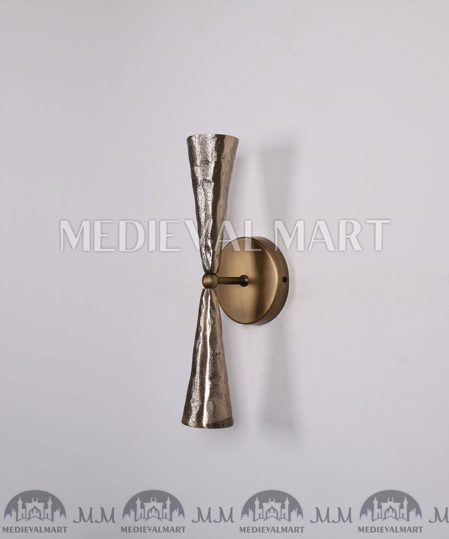 MEDIEVALMART Blackened Brass Wall Lighting , Brass Wall Lamp Vanity Light Fixture Wall lamp