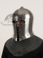 MEDIEVALMART 15th-century Italian war Simple barbute helmet / Best for Reenactment