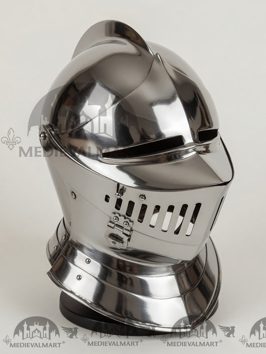 MEDIEVALMART Casque fermé de style médiéval anglais « Dark Soul » de type européen