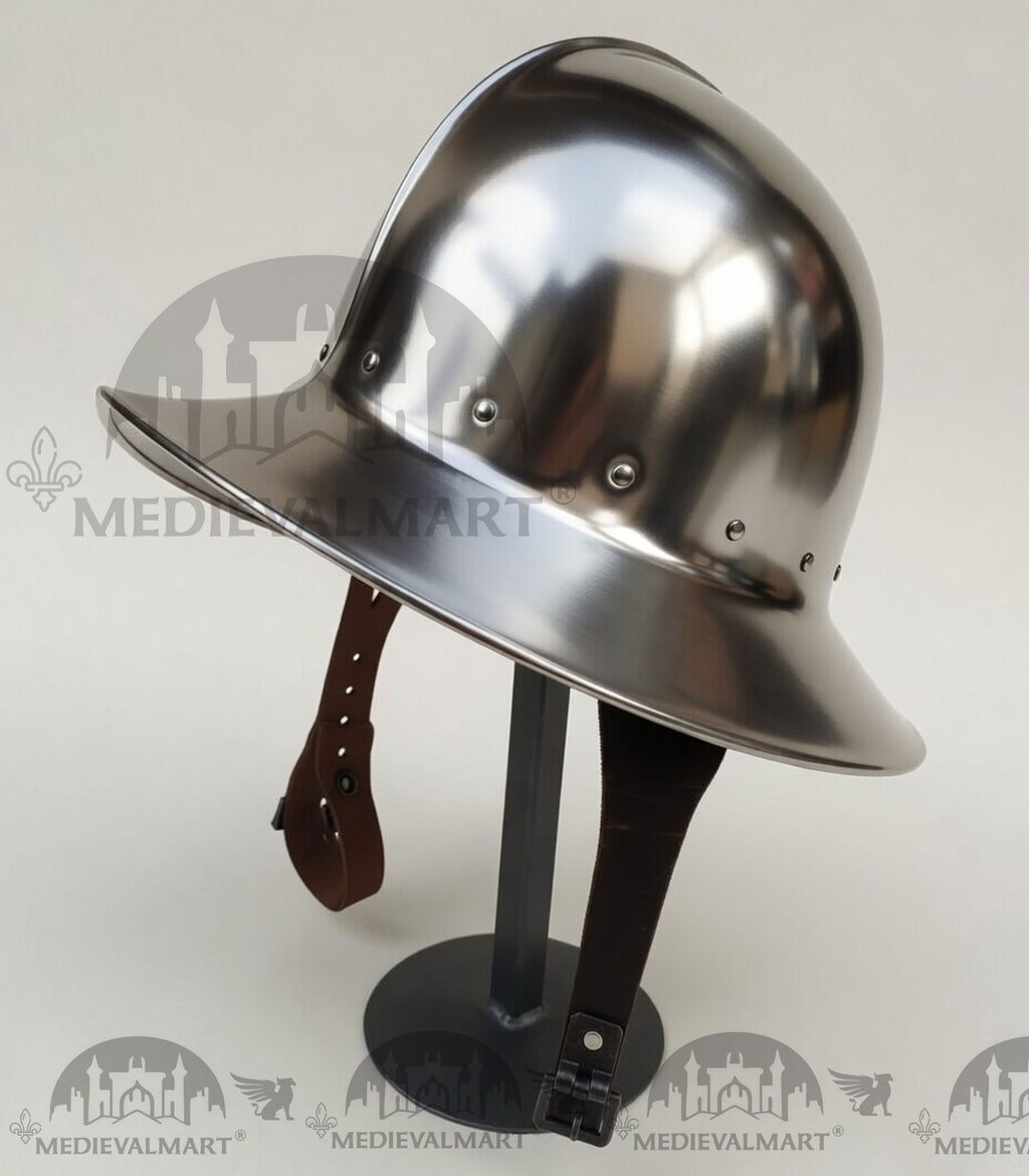 MEDIEVALMART Medieval Steel Battel Ready Kattle Helmet / Best for Reenactment