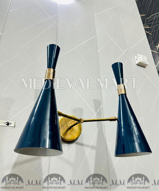 MEDIEVALMART Handmade Mid Century Sputnik Chandelier: Raw Brass Modern Ceiling Light