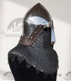 MEDIEVALMART IX Century European Nasal Bascinet Helmet for HMB; SCA; Buhurt