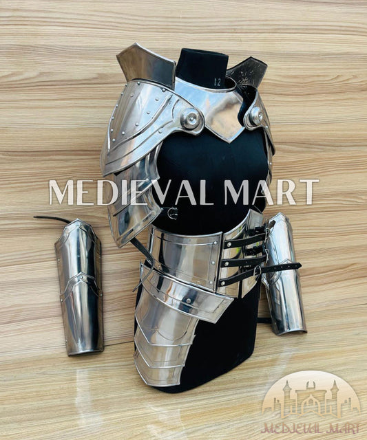 MEDIEVALMART (Isolara Dragonplate) Women’s Armor W/H Frost belt or Arms Armor