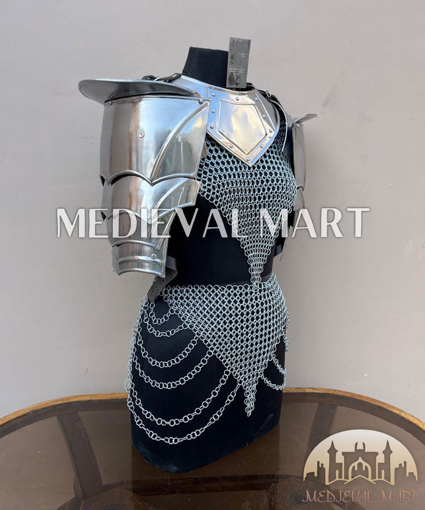 MEDIEVALMART (Velmora Siege) Women’s Armor With (Duskblade) Chainmail Armor