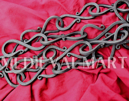 MEDIEVALMART Hand Forged Medieval Viking S hook Chain