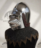 MEDIEVALMART XIV Century Medieval Houndskull "Lorenzo" Bascinet Visor Helmet HMB; IMCF