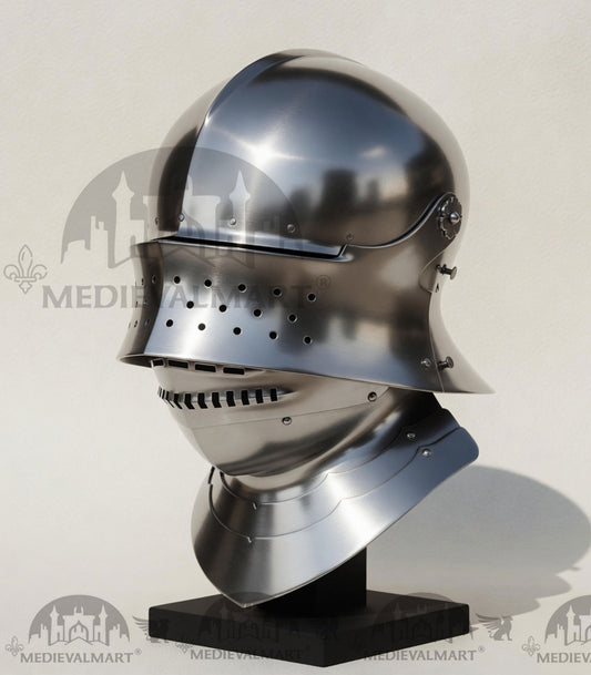 MEDIEVALMART Casque Armet "Simple" du guerrier Alexandre le Grand du 4ème siècle avant J.C.
