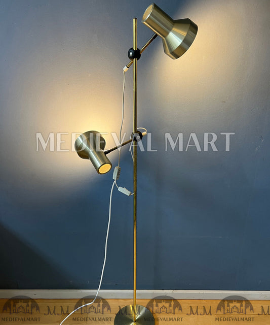 MEDIEVALMART Mid Century Floor Lamp with Aluminium Spots / Space Age Standing Light