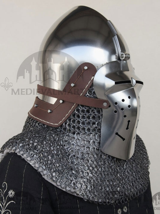 MEDIEVALMART Casque Armet "Simple" du guerrier Alexandre le Grand du 4ème siècle avant J.C.