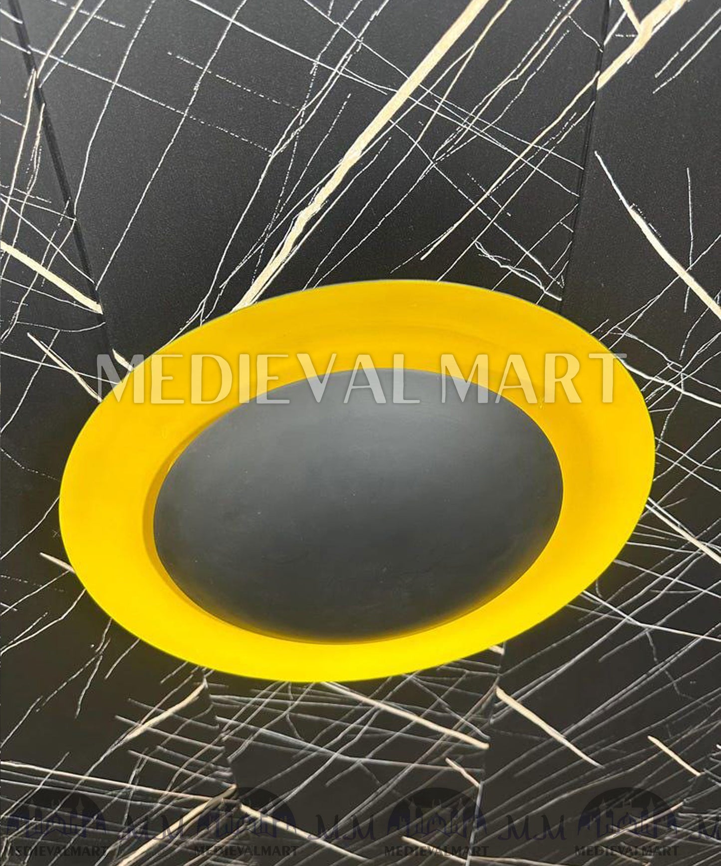 MEDIEVALMART Modern Brass Round Wall Lamp: Handcrafted Sconce Lighting