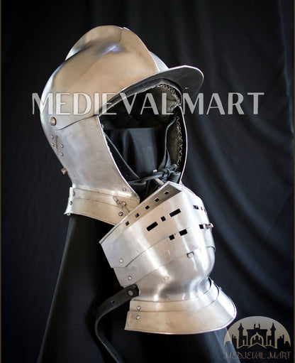 MEDIEVALMART 16th century German Renaissance-era modern combat Burgonet “Aldo Gervais” Helmet