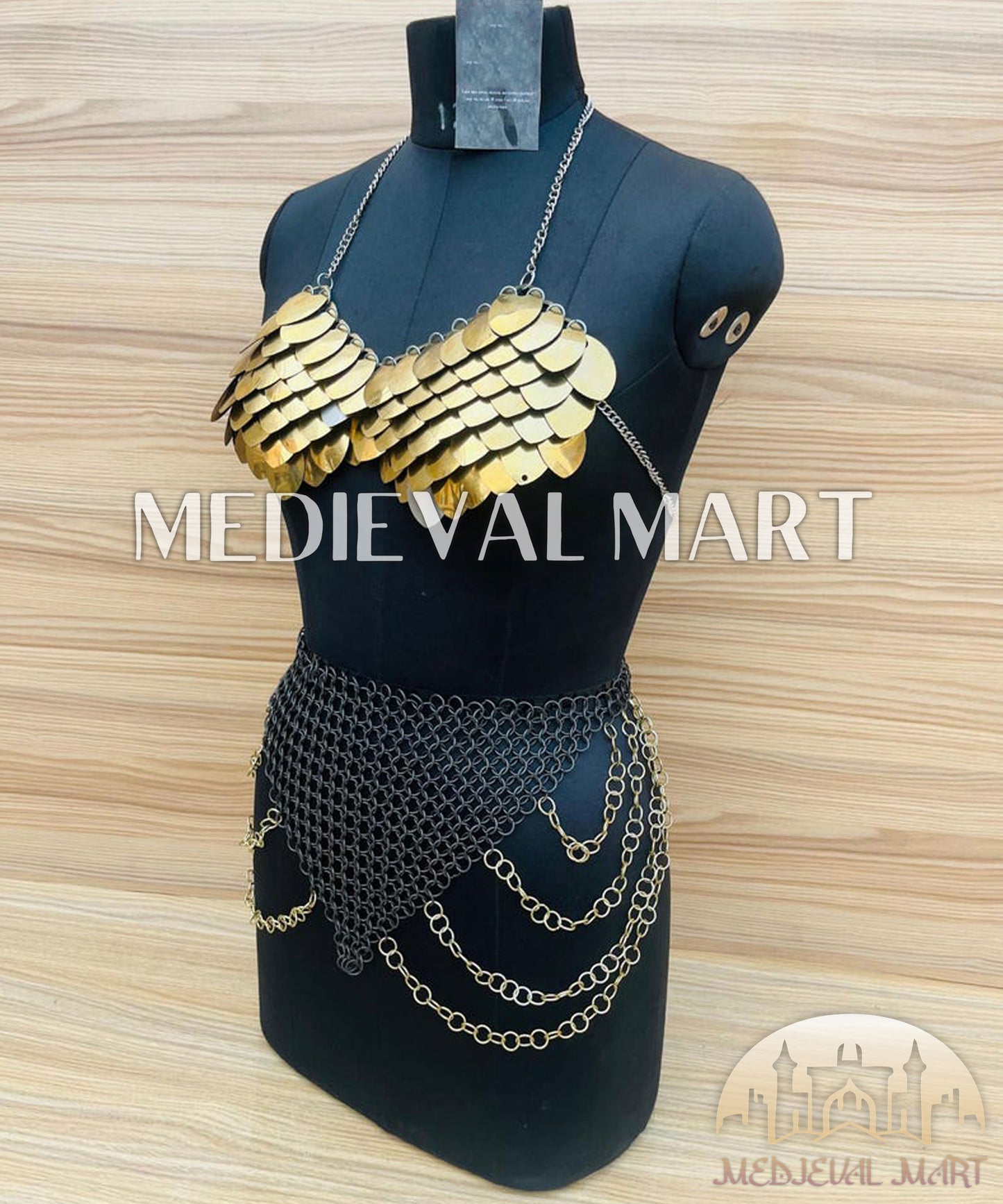 MEDIEVALMART Women’s SunForge) plate Armor W/h Skirt